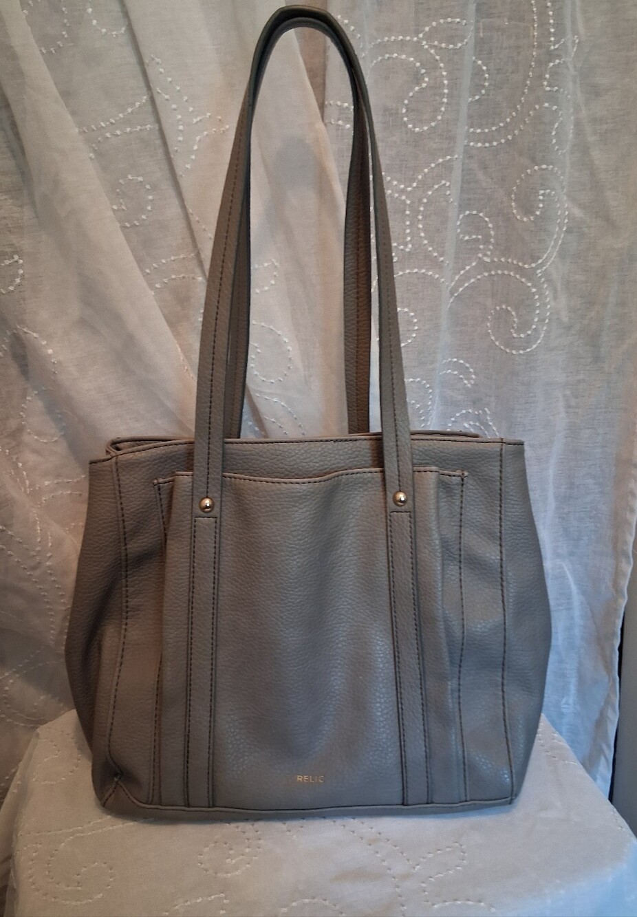 Relic By Fossil Bailey Gray Tote Bag